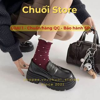 Giày oxford nữ da PU tổng hợp dệt vải đế cao su nhẹ nhàng êm chân tinh tế cổ điển