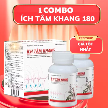 Combo ÍCH TÂM KHANG hộp 180 viên