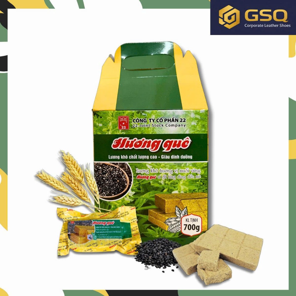 Lương Khô Hương Quê - Vị Muối Vừng - 700g/Hộp