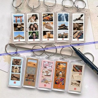 (Combo 20 Cái) Móc khoá Photobooth, Móc khoá mica mã QR, Phôi móc khoá trong suốt - Đa dạng kích thước