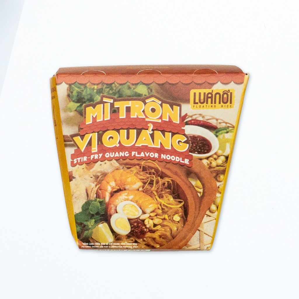 Mì Trộn Lúa Nổi AMANA Vị Ớt Mè / Vị Quảng Thơm Ngon Đậm Đà (Hộp giấy 85g)