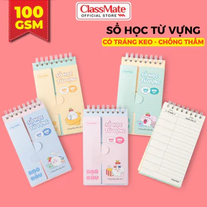 Sổ Tay Học Từ Vựng 100GSM A7 100 Trang Tráng Keo Chống Thấm, Sổ Từ Mới Lò Xo, Sổ Từ Vựng Học Ngôn Ngữ Mới, Sổ Ghi Nhớ