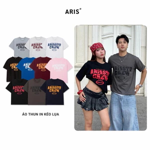 Áo thun boxy unisex in hình ARIS.STU cotton 2 chiều form rộng Streetwear AT02 [ BEST SELLER ]