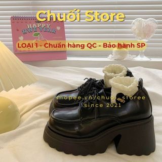 Giày oxford nữ da PU tổng hợp dệt vải đế cao su đáng yêu mềm mai êm ái dễ mang