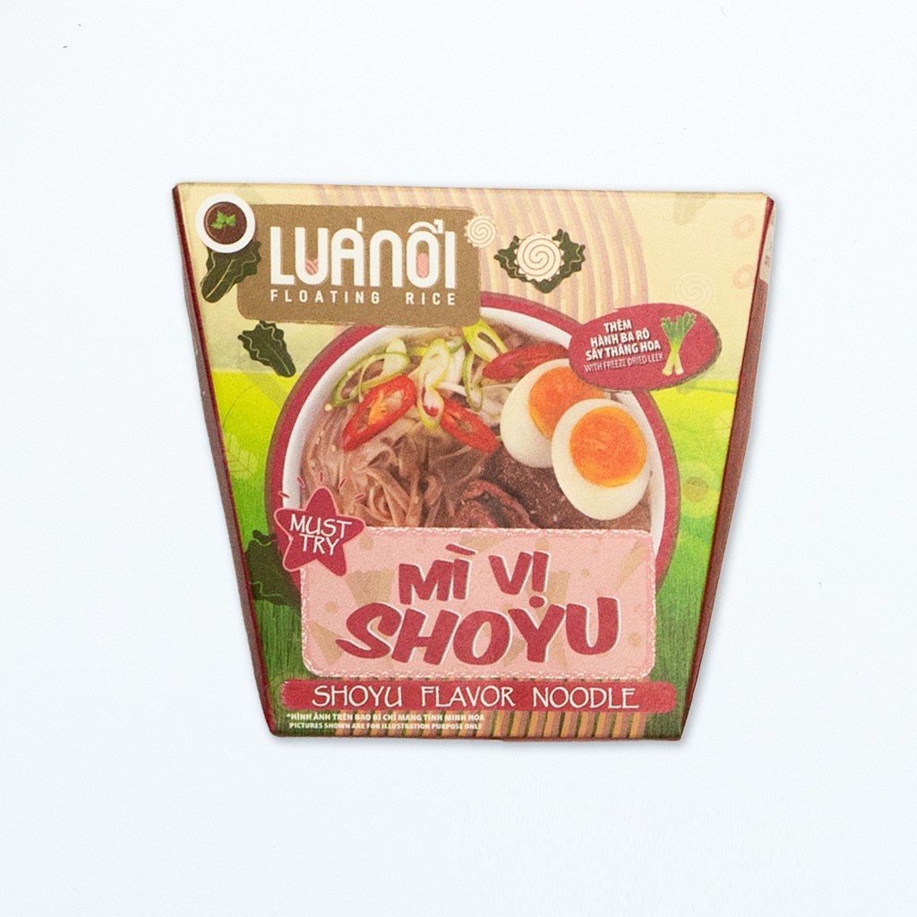 Mì Lúa Nổi AMANA Đậm Vị Shoyu & Cà Ri Thơm Cay (Hộp giấy 80g)