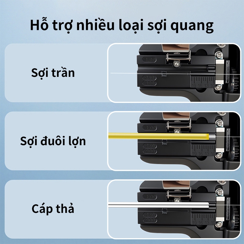 Dao Cắt Sợi Quang COMWAY CC03 Tự Động Dao Cắt Quang FTTH Cắt Chính Xác Cao 16 Mặt Hàng Sẵn TP.HCM