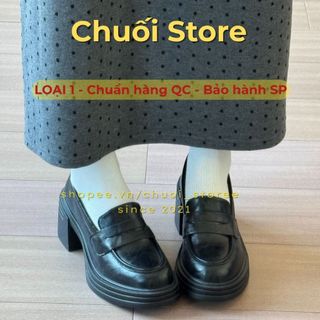 Giày oxford nữ da PU tổng hợp dệt vải đế cao su sang trọng thanh lịch thuận tiện dễ đi