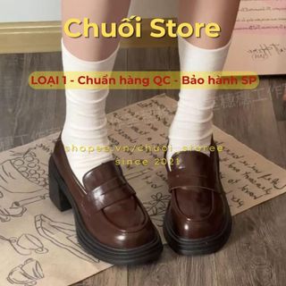 Giày oxford nữ da PU tổng hợp dệt vải đế cao su sang trọng thanh lịch thuận tiện dễ đi