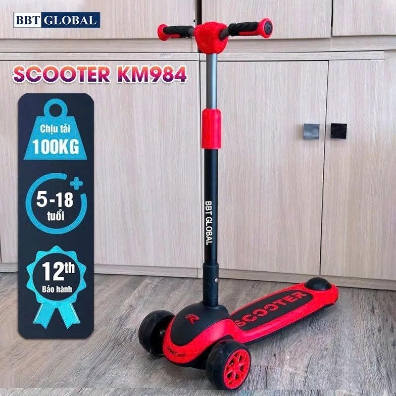 Xe trượt scooter cho bé BBT Global bánh sáng KM986/989 — ảnh 1
