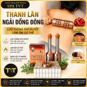 Thanh Lăn Ngải Cứu Đồng Đôi, Thanh Lăn Ngải Dưỡng Sinh, Hộp Ngải 54V 108V Massage Đả Thông Kinh Lạc