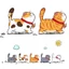 Miếng dán xe Sticker chống nước mèo vui nhộn dán trang trí ô tô xe máy, cửa kính, bàn tủ tường...