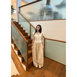 EASE PANTS | Quần linen xếp ly dáng thụng cao cấp phong cách trendy, thoải mái | Bymintt