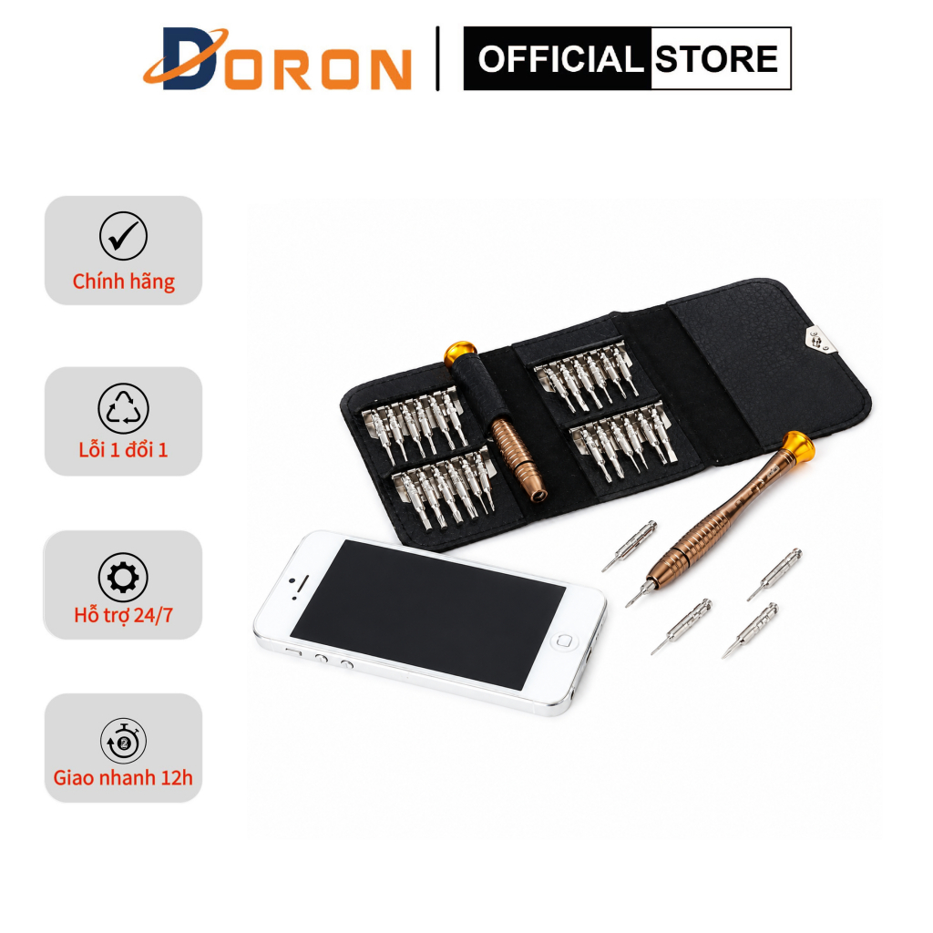 Bộ tua vít sửa điện thoại đa năng 25 trong 1 - Tua vít sửa chữa điện thoại, vi tính cao cấp