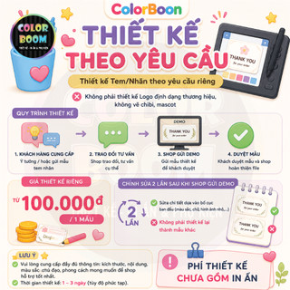 DỊCH VỤ HỖ TRỢ THÊM | Cắt Bế Theo Hình | Thiết Kế Tem Nhãn | In Thêm Môn Học | ColorBoom