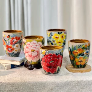 Bình Hoa Gốm Sứ Dáng Xô Cao Decor Lọ Hoa Cắm Cành Quả Trang Trí Nhà Cửa, Làm Quà Tặng Sang Trọng