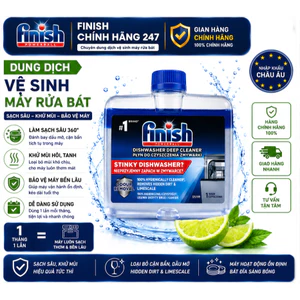 Dung Dịch Vệ Sinh Máy Rửa Bát Finish 250ml Không Mùi