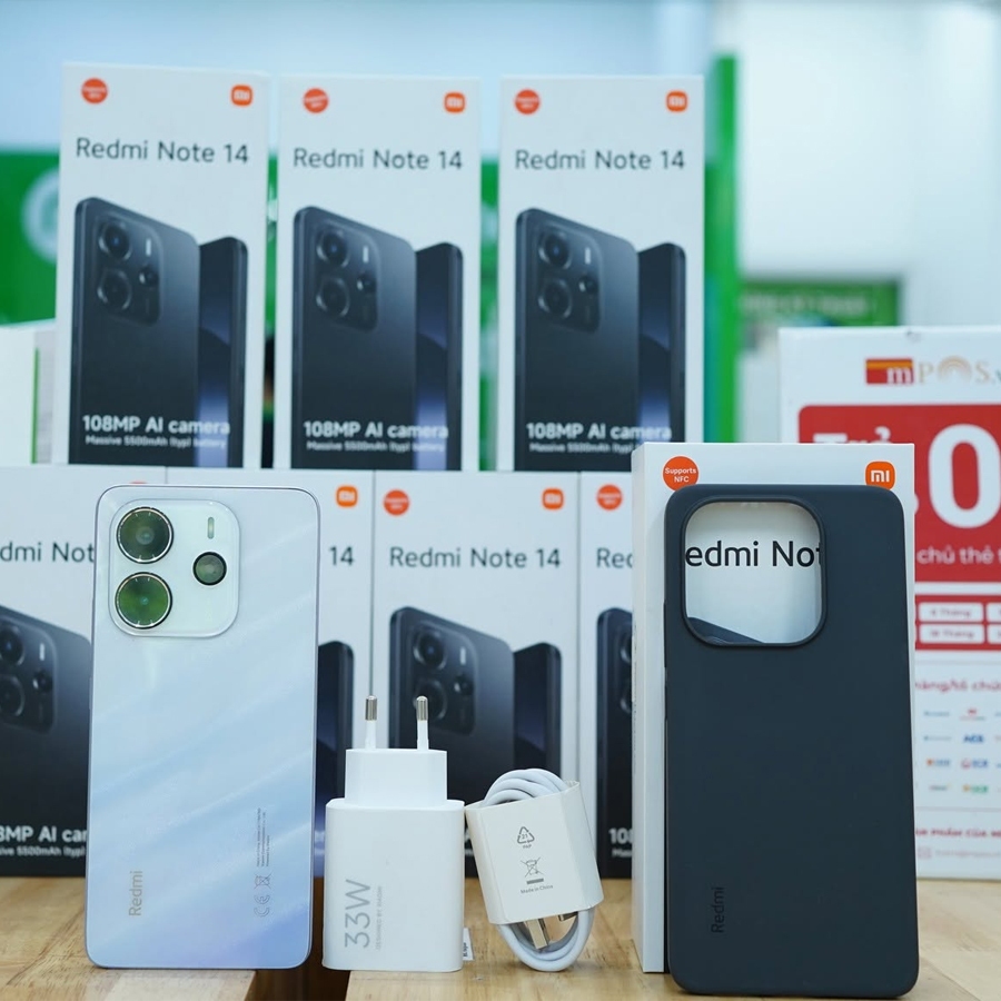[Chính Hãng] Điện thoại Xiaomi Redmi Note 14 RAM 8G/128G Chính Hãng | Pin 5500mAh | Bảo hành toàn quốc