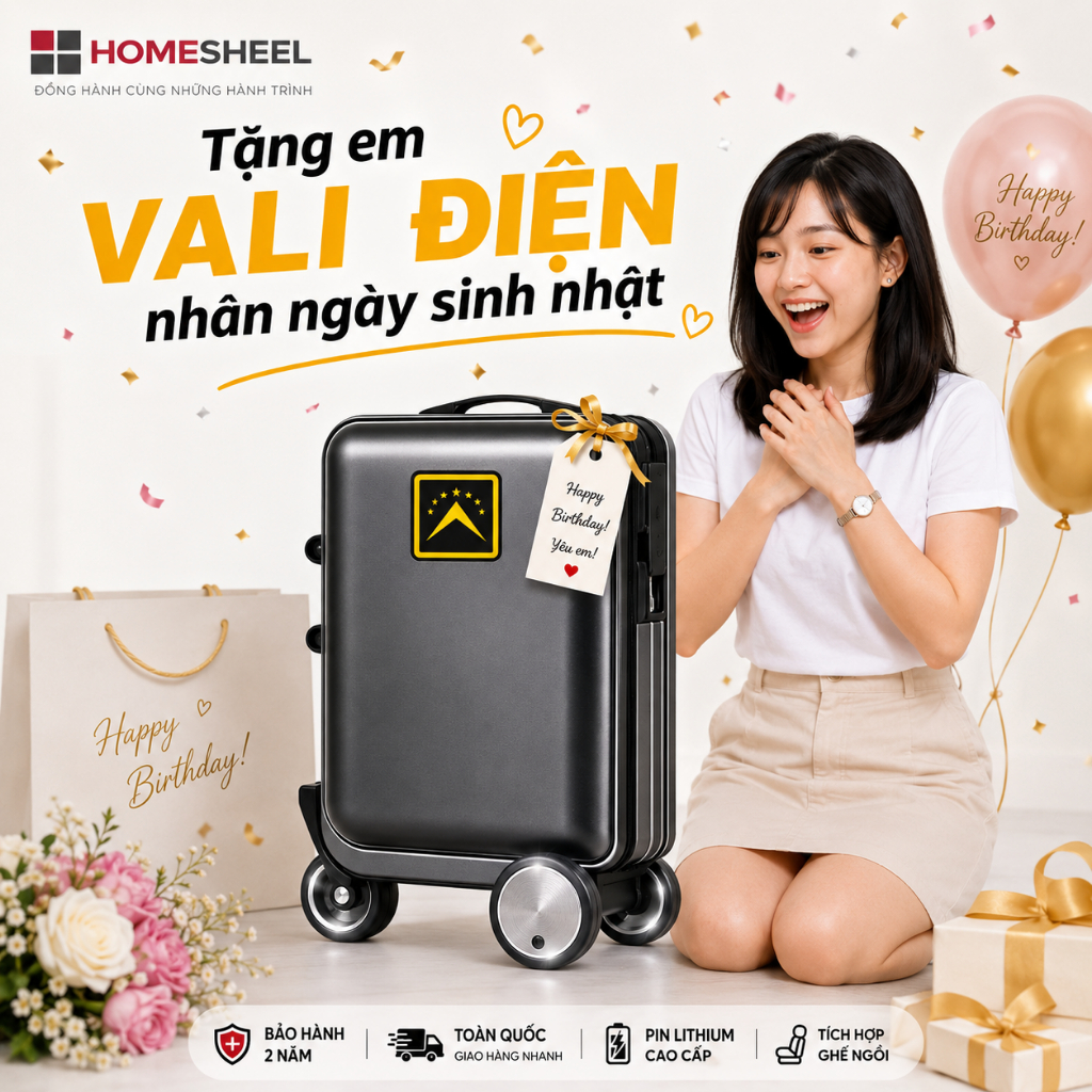 Vali điện Homesheel Airwheel SE3S chính hãng ( Bảo hành 2 năm), Phiên bản quốc tế