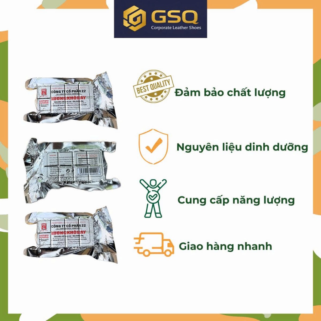 1 Thùng 4,2kg (6 Hộp) Lương Khô Bay Cao Cấp Thành Phần Nguyên Liệu Tự Nhiên