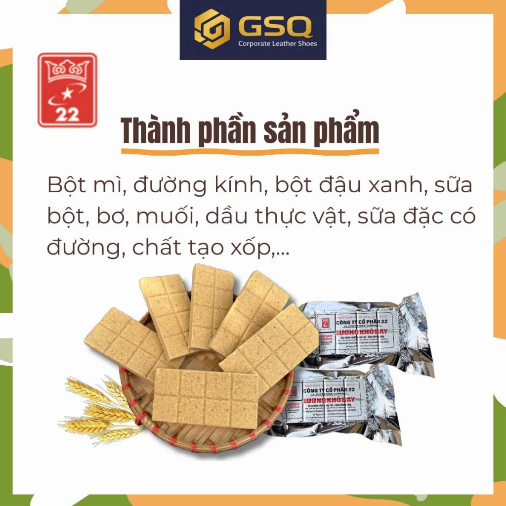 1 Thùng 4,2kg (6 Hộp) Lương Khô Bay Cao Cấp Thành Phần Nguyên Liệu Tự Nhiên