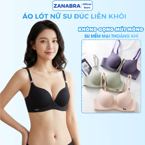 Áo ngực không gọng nâng ngực tạo khe, áo lót chất su cao cấp thông hơi thoáng khí ZANABRA A560