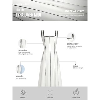 [N6] Đầm Dài Lyra Linen Midi, Chất Vải Linen Thoải Mái, WDD098, SOME HOW STORE