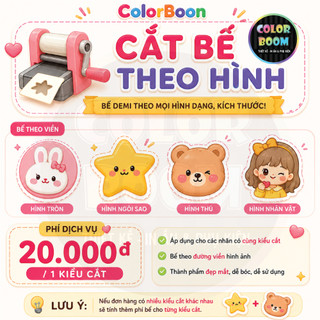 DỊCH VỤ HỖ TRỢ THÊM | Cắt Bế Theo Hình | Thiết Kế Tem Nhãn | In Thêm Môn Học | ColorBoom