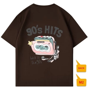 ÁO THUN UNISEX CỔ TRÒN "90'S HITS" CASSETTE – THIẾT KẾ THỜI TRANG THEO GU RIÊNG CỦA BẠN!