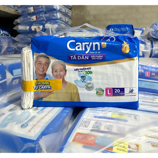 (TẶNG THÊM 2 MIẾNG ) Tã Dán Người Cao Tuổi CARYN TAPE Siêu Thấm Chống Tràn Khô Thoáng Size L20 - HÀNG CHÍNH HÃNG