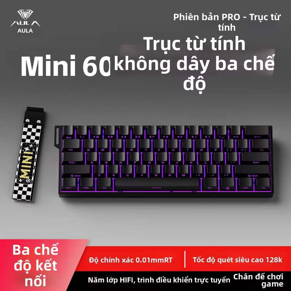 🔥Bàn Phím Cơ Aula Mini 60 HE PRO | Hall Effect | Rapid Trigger | RGB | Hotswap | Gaming Esports | Chuyên FPS | BigBuy360 - bigbuy360.vn