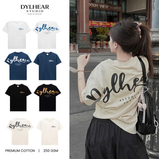 Áo thun DYLHEAR, chất liệu Cotton 250gsm, in chữ 2 mặt cao cấp, co giãn thoáng mát A01