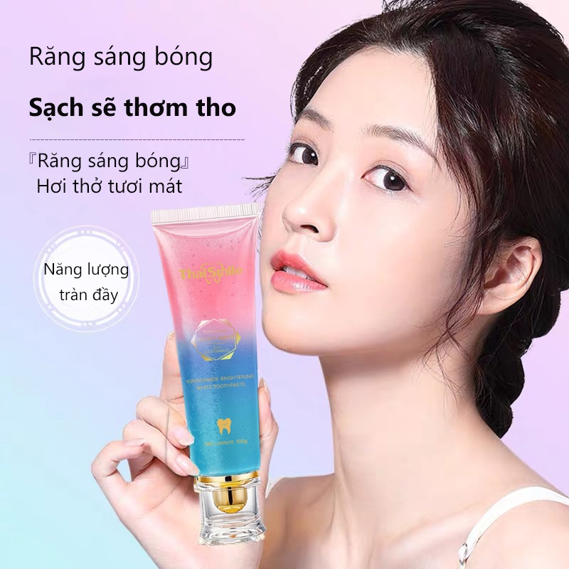 Chính hãng 100% Kem đánh răng Niacinamide làm trắng răng, loại bỏ mảng bám, thơm miệng, vệ sinh khoang miệng hiệu quả