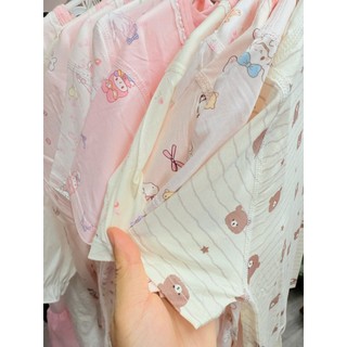 (Size 130-160) BỘ NGẮN LỤA TENCEL MỀM, KHÁNG KHUẨN, THOÁNG MÁT CHO BÉ | AnhMy Baby