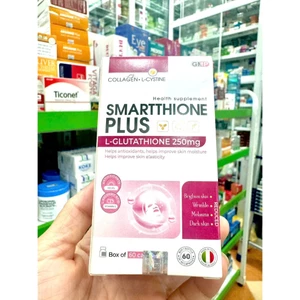 Smartthione Plus Italy 60 Viên | Glutathione 250mg Collagen Vitamin C | Hỗ Trợ Da Sáng Mịn, Đàn Hồi Tốt