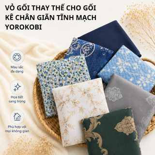 Vỏ Gối Thay Thế Gối Chống Giãn Tĩnh Mạch Yorokobi Kích Cỡ 25&28CM (Không có ruột)