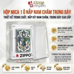 Đế mika 1 ô nắp hít nam châm đựng zippo