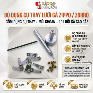 Bộ dụng cụ thay lưỡi gà zippo, zorro
