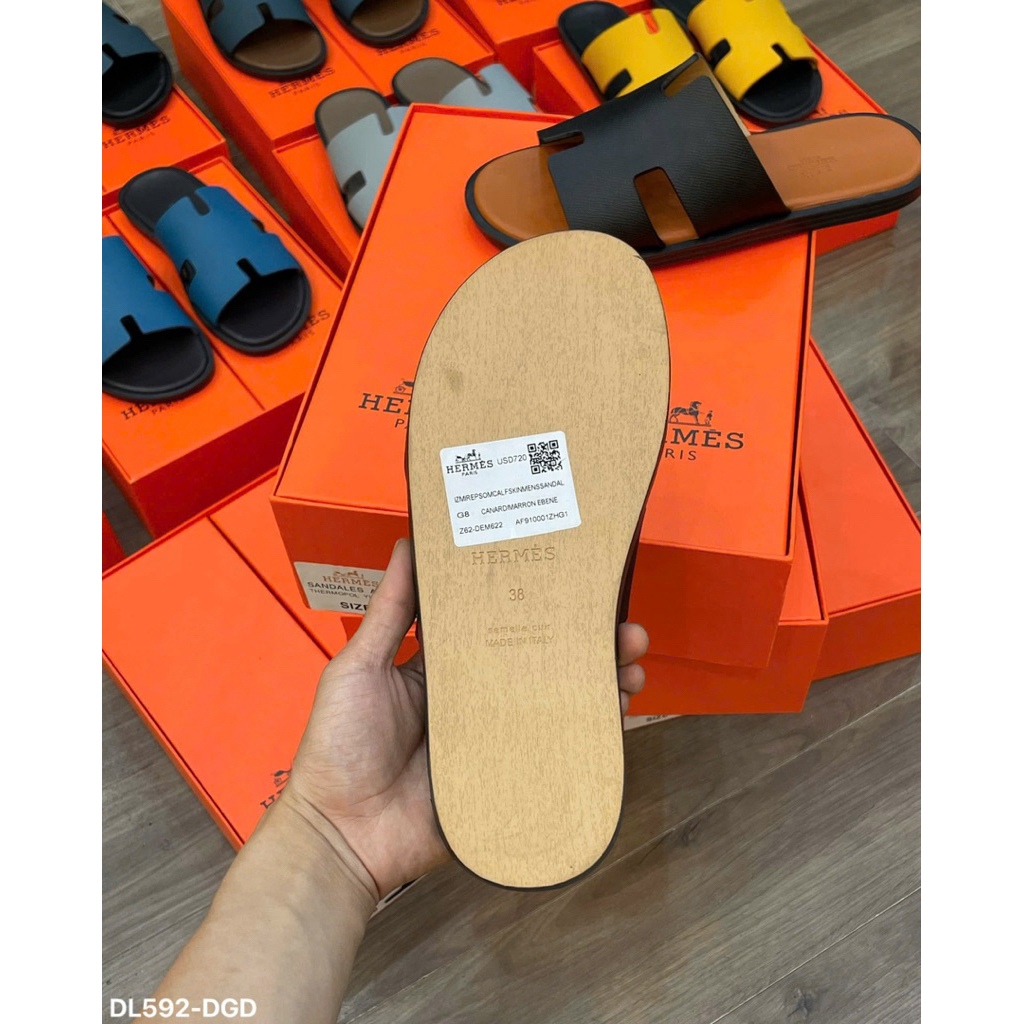 ⚡️[Hight Quality] Full Mẫu Dép Quai Ngang Chữ Nhiều Màu Sắc Full Box - Điểm Nhân Quai Da Phối Màu Cao Cấp
