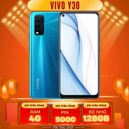 Điện thoại VIVO Y30 Bản 128GB có PIN 5000MAH, điện thoại cũ giá rẻ bảo hành 6 tháng!