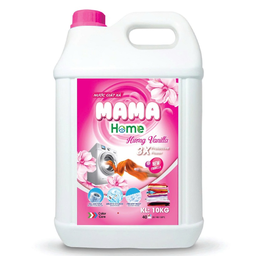 Nước Giặt Cao Cấp MAMA Can 10kg Đậm Đặc, Lưu Hương Lâu Bền, Làm Sạch Nhanh, An Toàn Cho Da Tay
