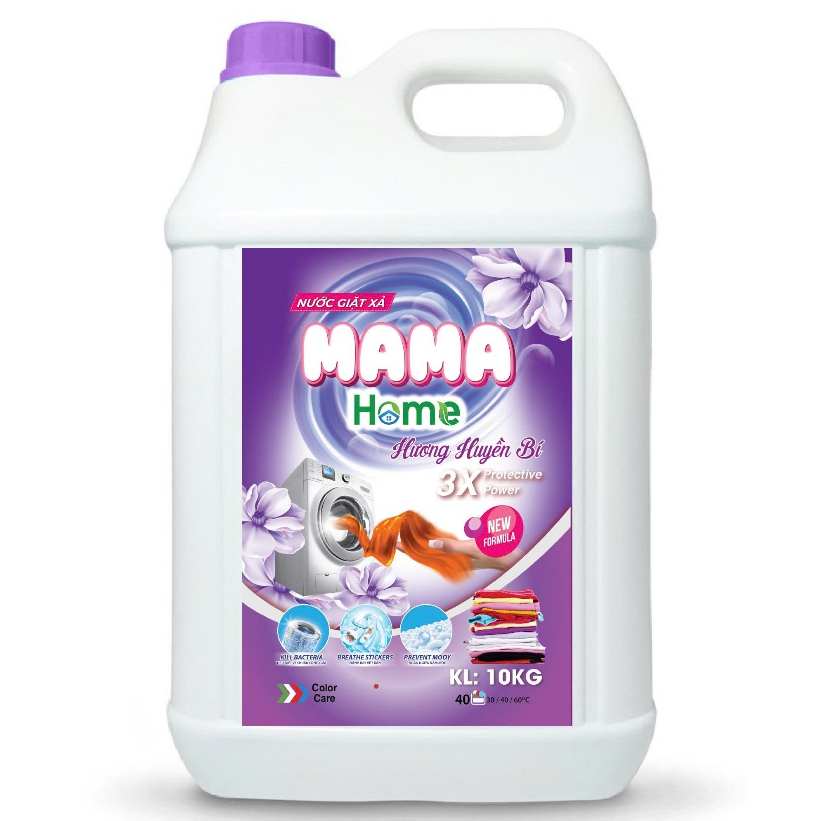 Nước Giặt Cao Cấp MAMA Can 10kg Đậm Đặc, Lưu Hương Lâu Bền, Làm Sạch Nhanh, An Toàn Cho Da Tay