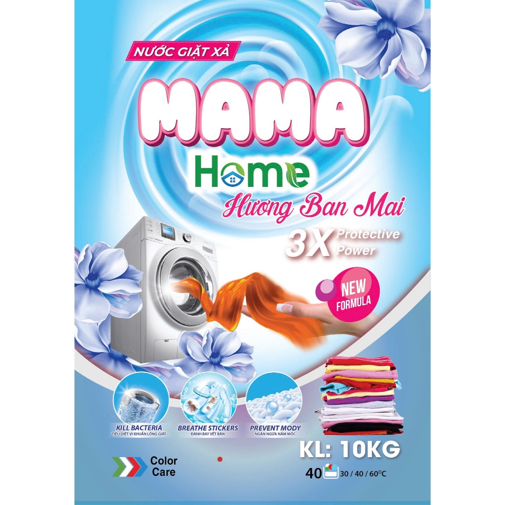 Nước Giặt Cao Cấp MAMA Can 10kg Đậm Đặc, Lưu Hương Lâu Bền, Làm Sạch Nhanh, An Toàn Cho Da Tay