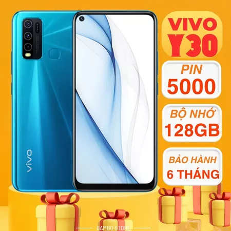 Điện thoại VIVO Y30 Bản 128GB có PIN 5000MAH, điện thoại cũ giá rẻ Tặng ful phụ kiện!!!