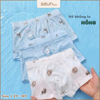 | SEUN KIDS | Combo 3 quần chip đùi sợi tre cho bé trai chuẩn OEKO TEX xuất Mỹ kháng khuẩn 8-35kg quần lót trẻ em
