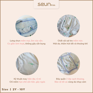 | SEUN KIDS | Combo 3 quần chip đùi sợi tre cho bé trai chuẩn OEKO TEX xuất Mỹ kháng khuẩn 8-35kg quần lót trẻ em