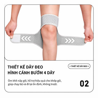 Đai Trợ Lực Đầu Gối ECOFIT – Giảm Đau Nhức, Hỗ Trợ Khớp Gối, Giảm Áp Lực Khi Đi Lại & Tập Thể Thao