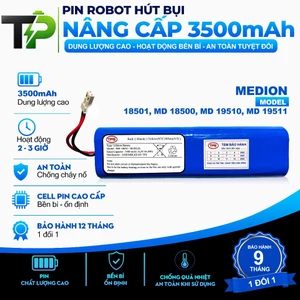 PIN ROBOT HÚT BỤI LAU NHÀ MEDION MD 18501/MD 18500/ MD 19510/MD 19511 ( BH 9 THÁNG)