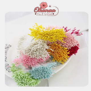 Nhụy hoa trang trí làm hoa handmade đầu nhỏ 2mm đẹp tự nhiên nhiều màu sắc