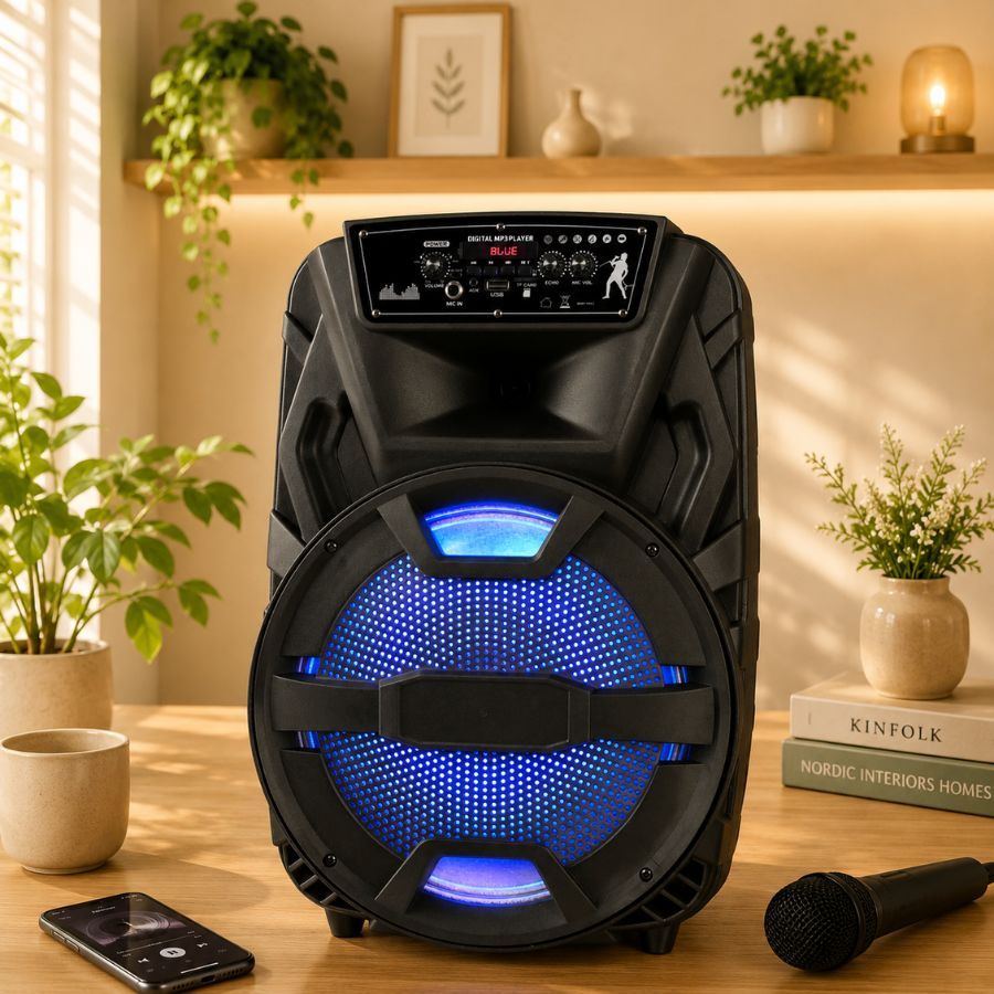Loa Bluetooth, loa Kéo, loa Karaoke GEDI-G GD-1235 plus - Bass 30 - Hàng Chính Hãng