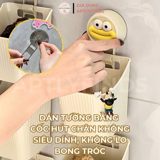 Hộp Đựng Hành Tỏi 2, 3 Tầng Treo Tường Cốc Hút Chân Không APTLYFINDS Không Khoan Đục